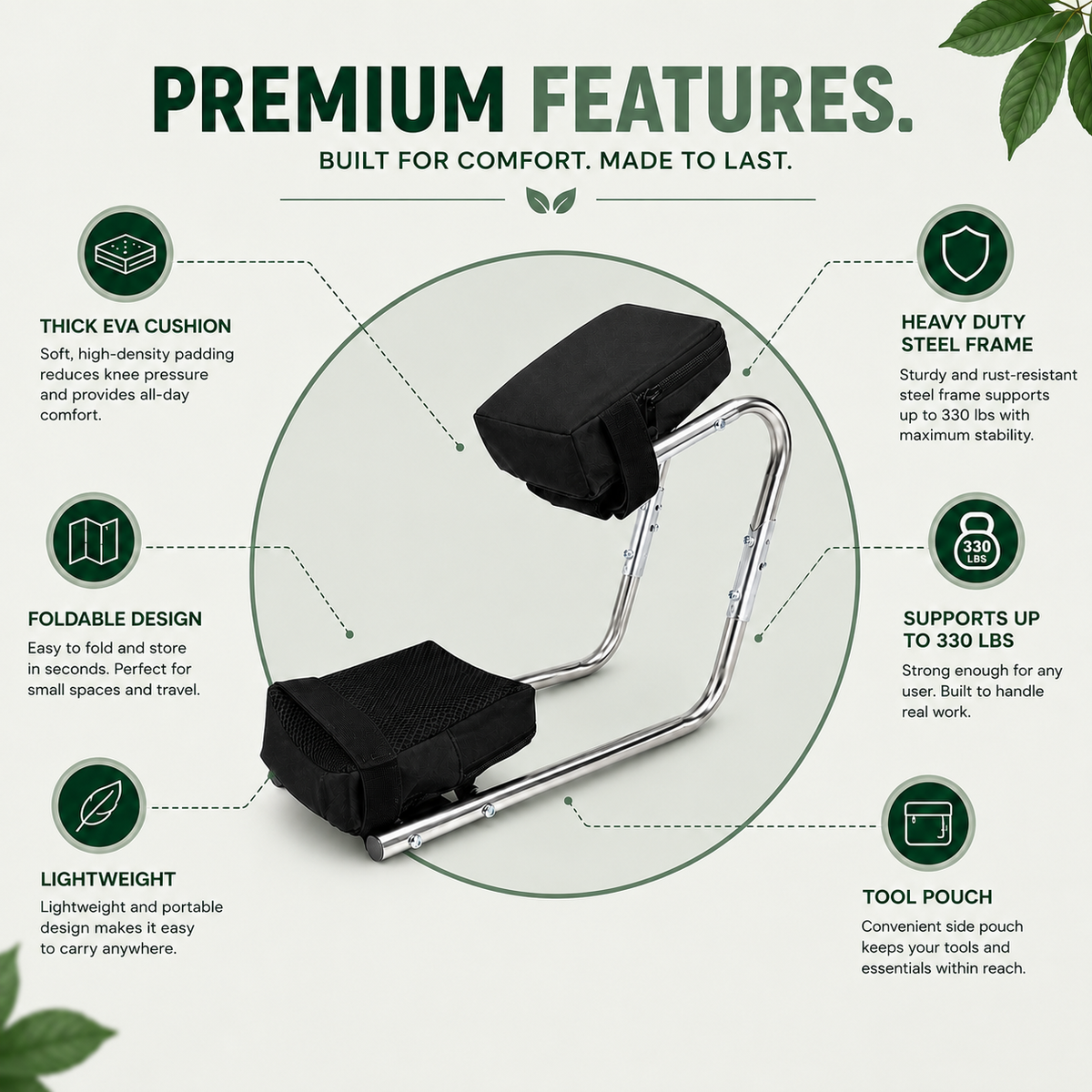 Premium Folding Kneeler & Seat